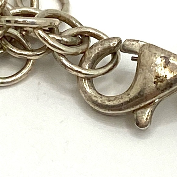 Natural Labradorite Beaded Necklace Faceted Pendant 16" +1.5” 925 Silver - Picture 7 of 9